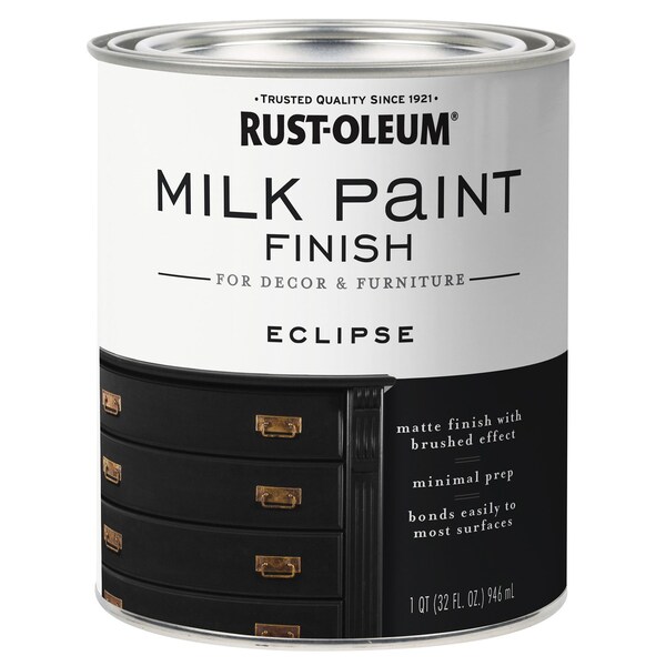 Rust-Oleum Rust-Oleum Matte Eclipse Water-Based Acrylic Milk Paint 1 qt 331052 - main